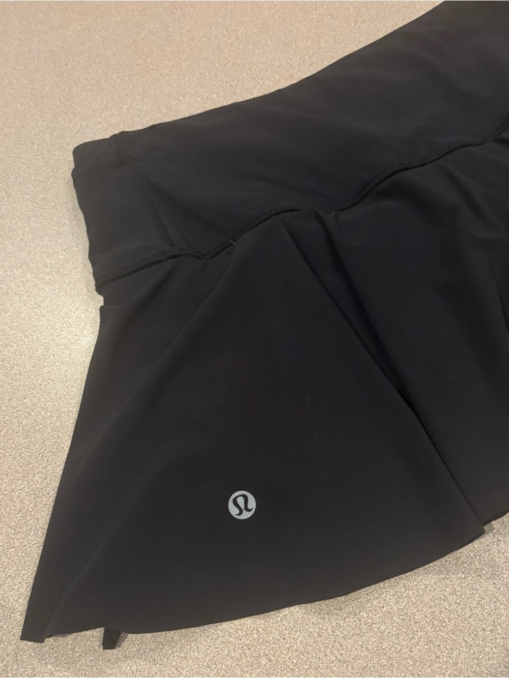 Lululemon Black Athletic Skirt with Flared Hem - Picture 3 of 3